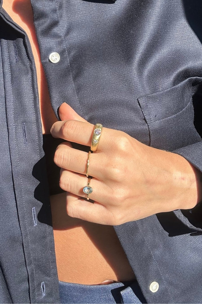 ANILLO BOMBÉ DIAMANTE