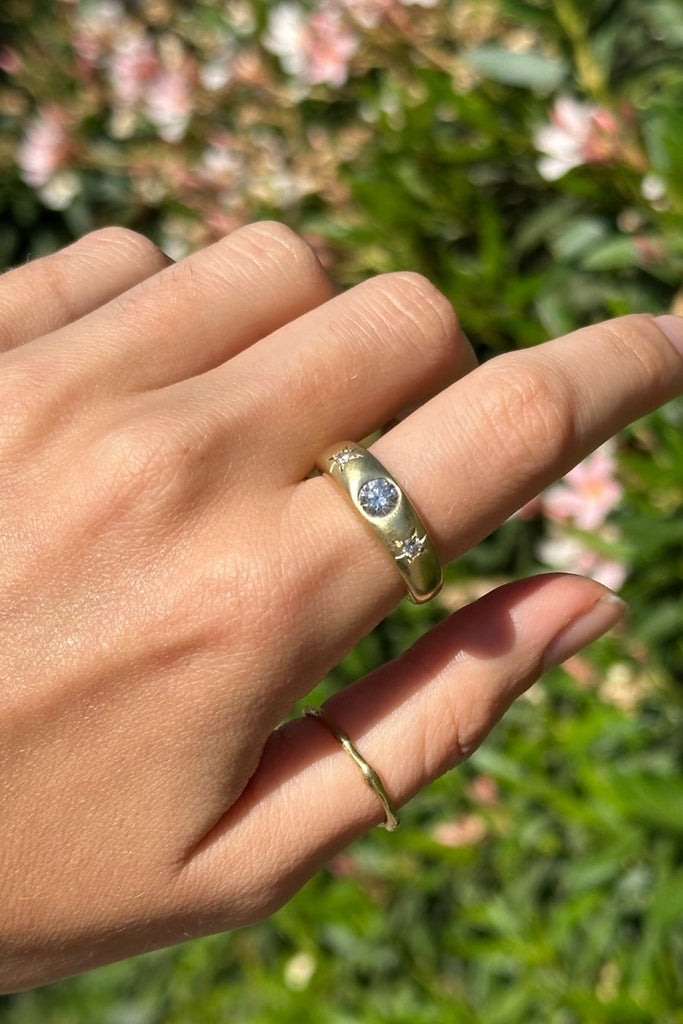 ANILLO BOMBÉ DIAMANTE