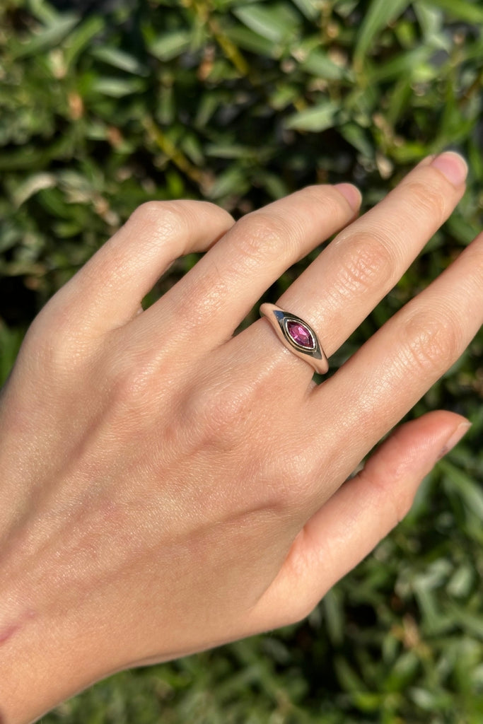 ANILLO MARQUESA PINK SILVER