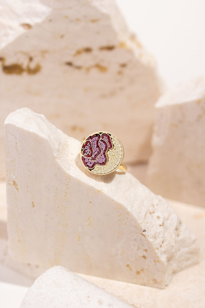 ANILLO ROSE MICRO MOSAICO