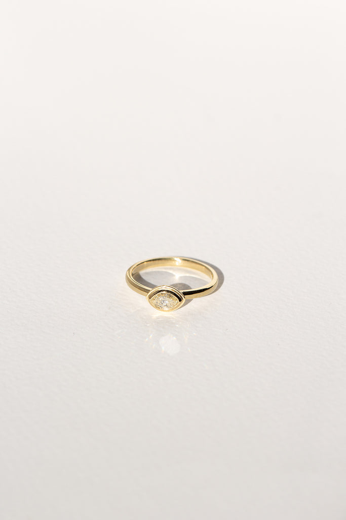 ANILLO OJO DIAMANTE CHAMPAGNE