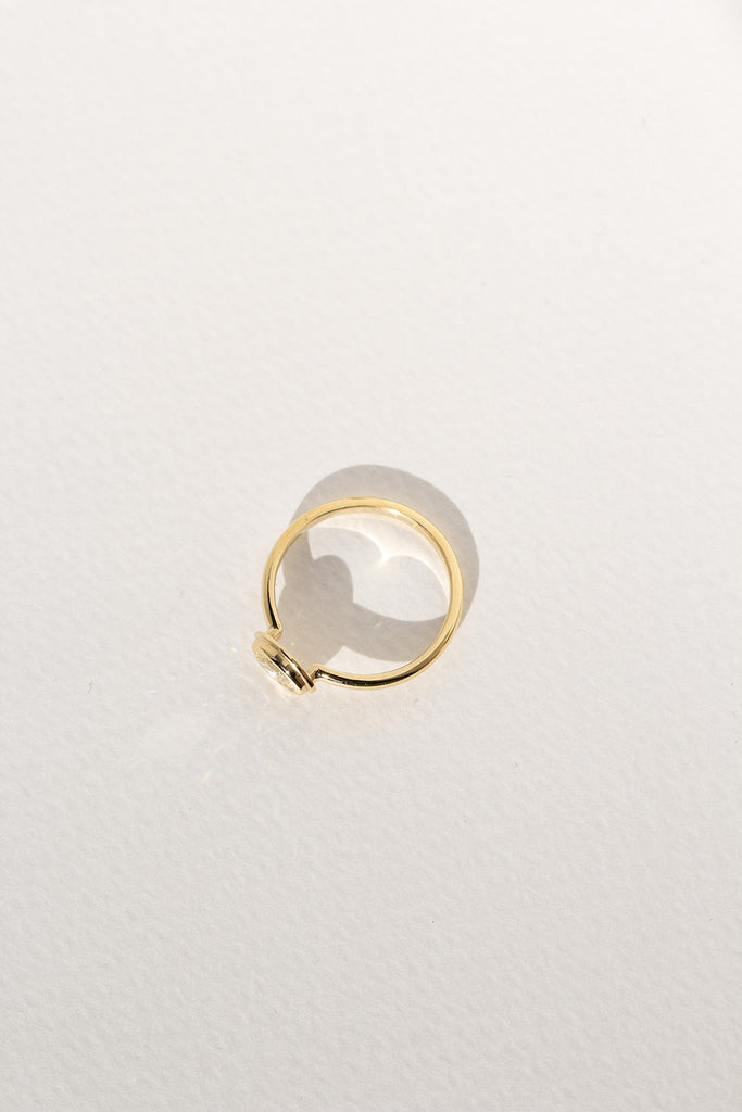 ANILLO OJO DIAMANTE CHAMPAGNE