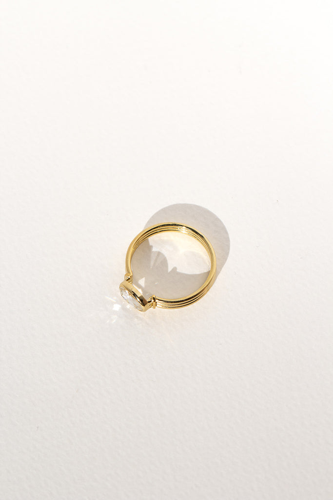 ANILLO ATENEA DIAMANTE ROSECUT