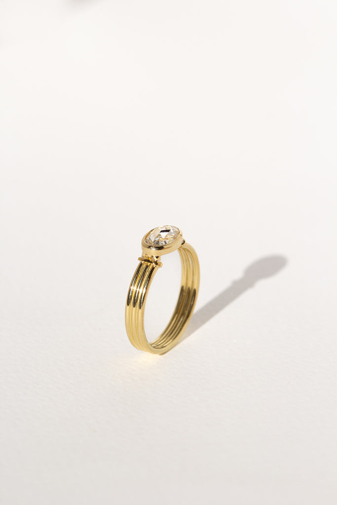 ANILLO ATENEA DIAMANTE ROSECUT