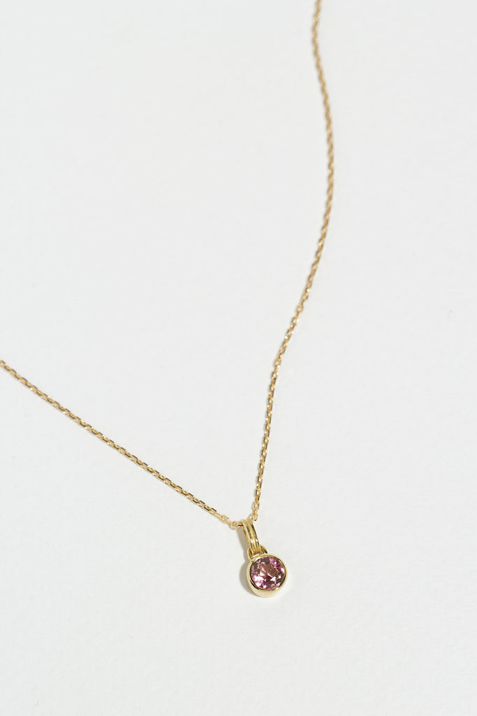 COLGANTE PUNTO DE LUZ TURMALINA ROSA