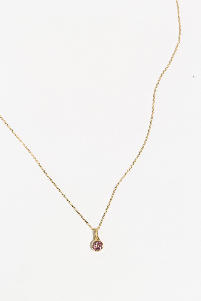 COLGANTE PUNTO DE LUZ TURMALINA ROSA