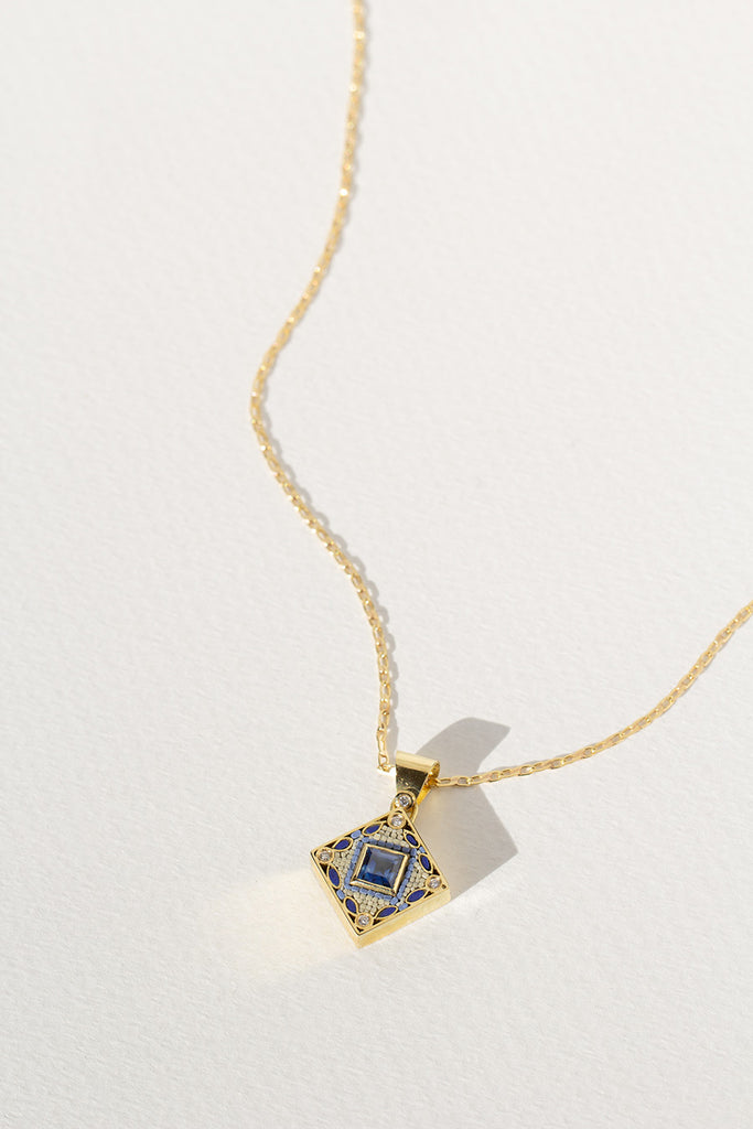 COLGANTE BALDOSA AZZURRO