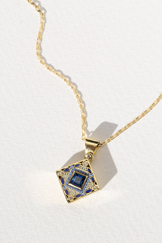 COLGANTE BALDOSA AZZURRO