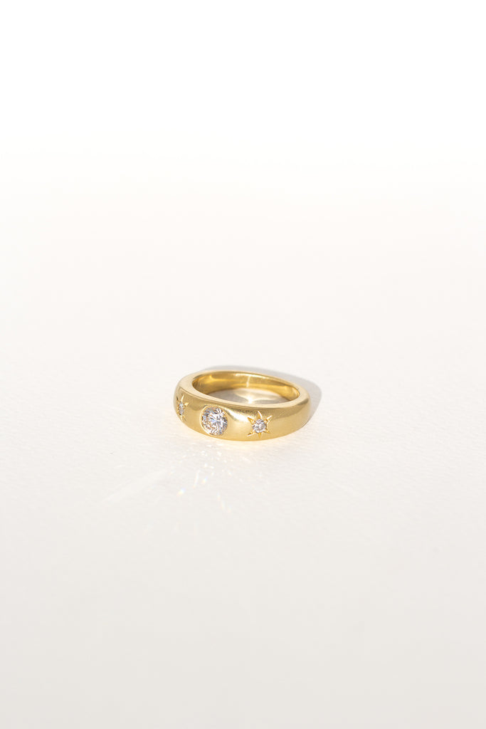 ANILLO BOMBÉ DIAMANTE