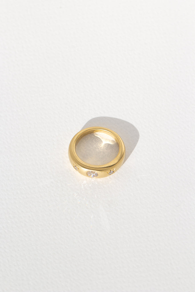ANILLO BOMBÉ DIAMANTE