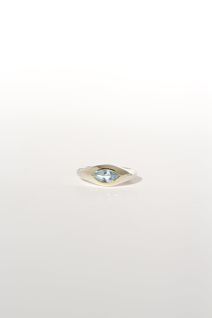 ANILLO MARQUESA AGUAMARINA SILVER