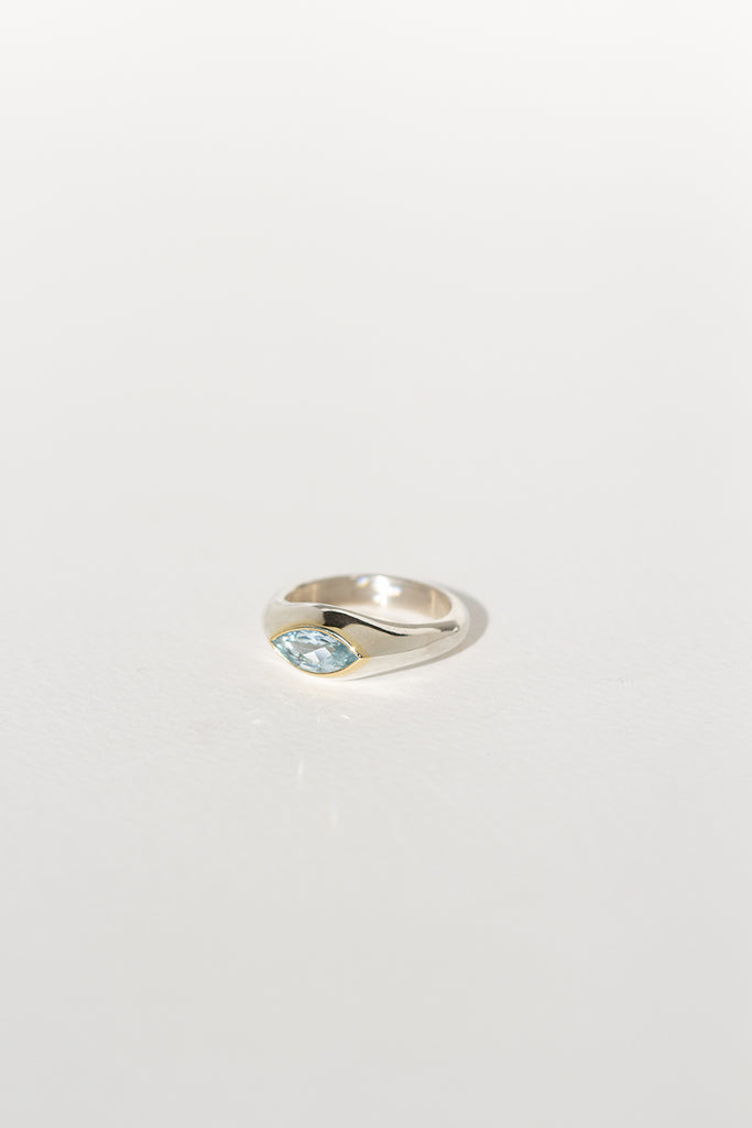 ANILLO MARQUESA AGUAMARINA SILVER