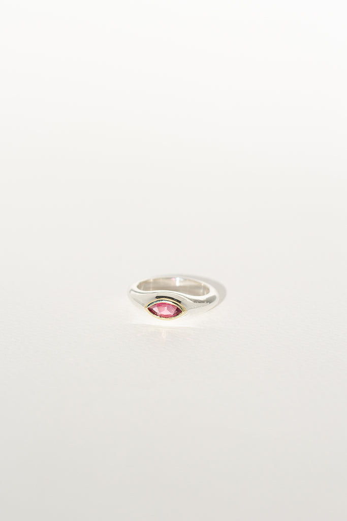 ANILLO MARQUESA PINK SILVER