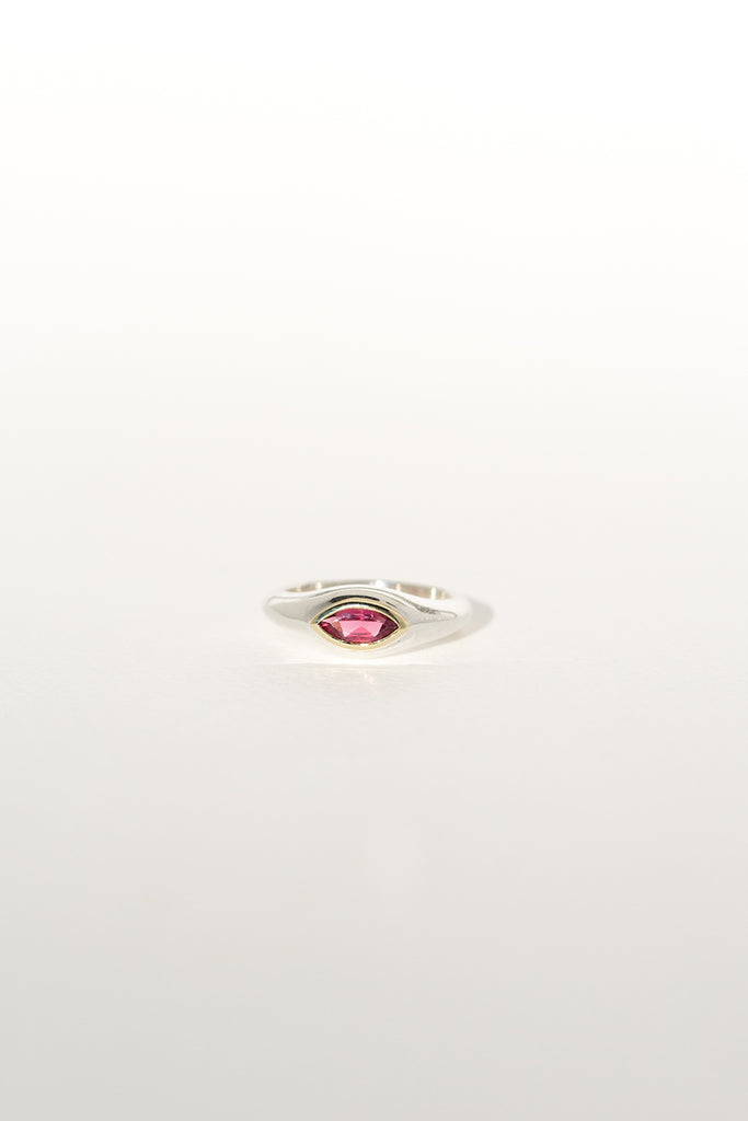 ANILLO MARQUESA PINK SILVER