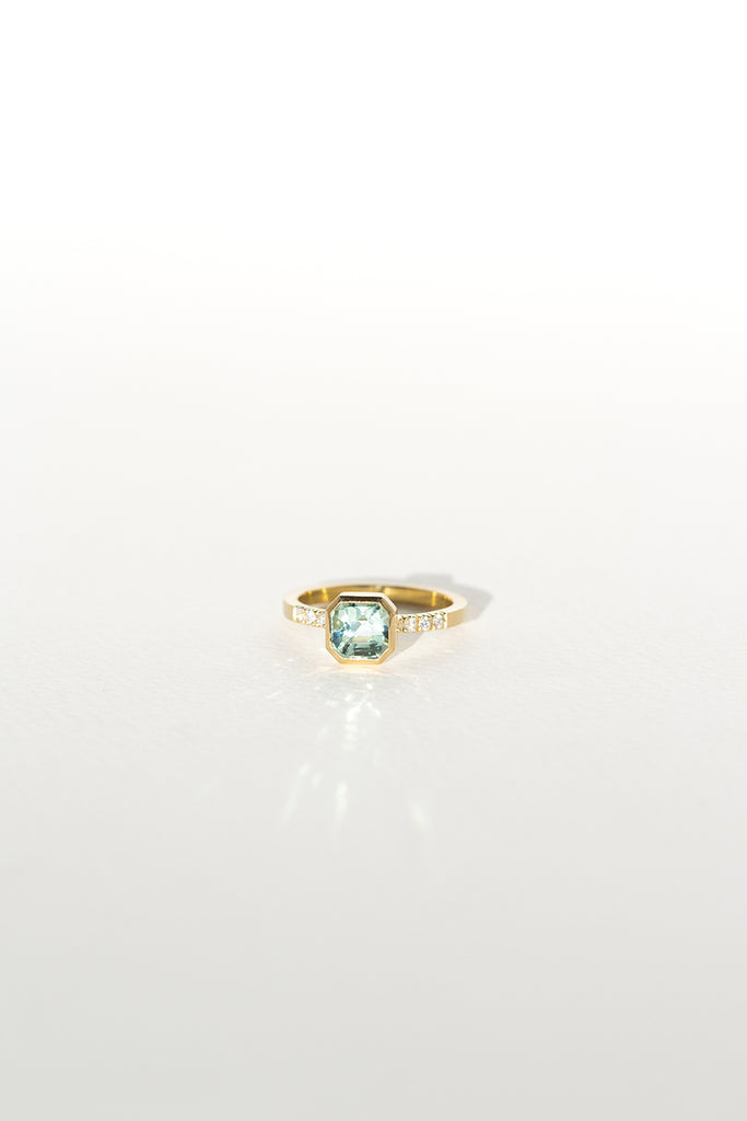 ANILLO TURMALINA MINT GREEN