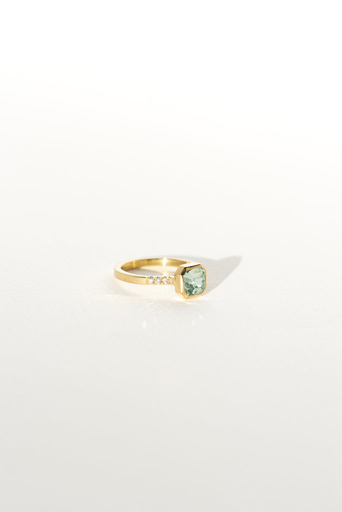 ANILLO TURMALINA MINT GREEN
