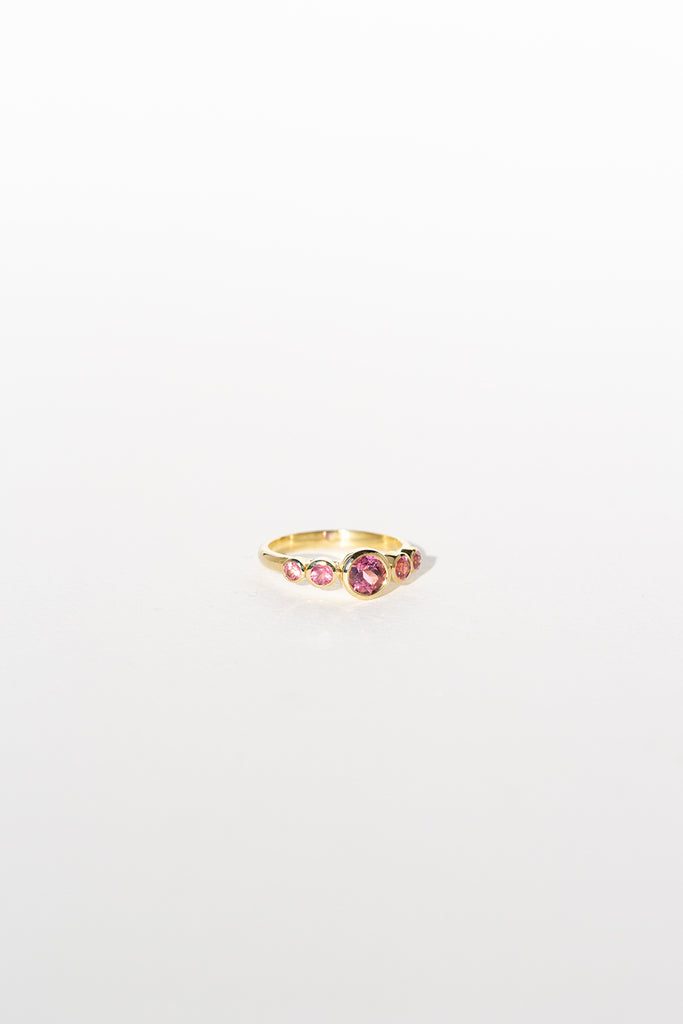 ANILLO CORONA TURMALINAS ROSA