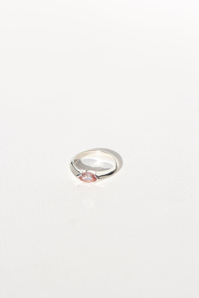 ANILLO MARQUESA PALE PINK SILVER
