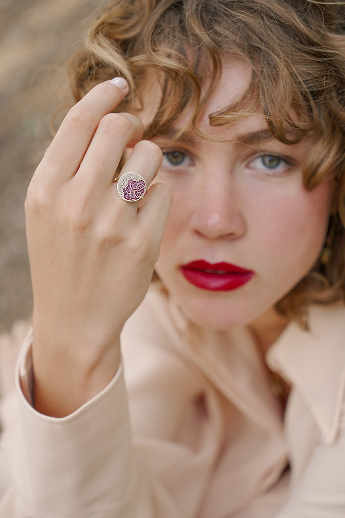 ANILLO ROSE MICRO MOSAICO